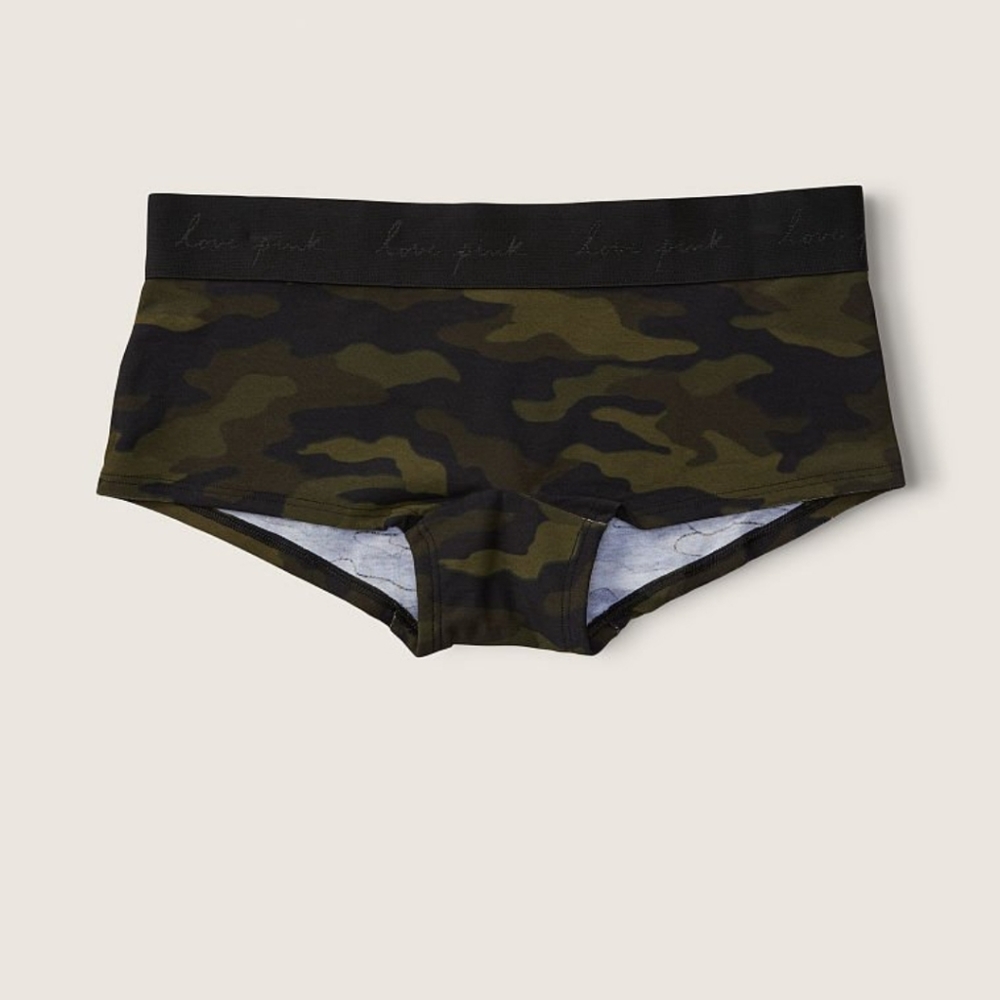 Victoria secret pink logo Boyshorts NWT